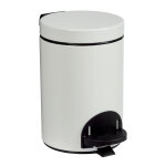 Rossignol poubelle � p�dale rossignol qualit� sup�rieure epoxy blanc 3 l