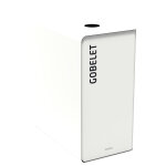 Rossignol poubelle de tri slectif cubatri gobelets - 65l - gris corps blanc