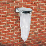 Rossignol support sac poubelle rossignol acier galvanis  chaud avec couvercle 110 l