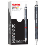 Rotring porte mines rtro rotring tikky - mine 2b 0, 7 mm - corps gris
