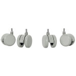 Roulettes 40 mm avec frein pour bureau électrique ergo leitz - lot de 4 Roulettes 40 mm avec frein pour bureau électrique ergo leitz - lot de 4