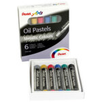 Rts pastel � l'huile phn - f6, set de 6, m�tallis�