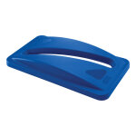 Rubbermaid commercial products slim jim poubelle couvercle bleu 288�x�512�x�70�mm