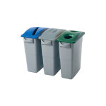 Rubbermaid commercial products slim jim poubelle couvercle vert 288�x�518�x�70�mm