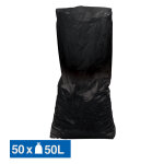 Sac � gravats noirs 50 l, lot de 50