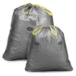 Sac poubelle 100l recyclé - gris - lot de 100 Sac poubelle 100l recyclé - gris - lot de 100