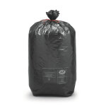 Sac poubelle économique 100l noir en plastique 60% recyclé - lot de 250 Sac poubelle économique 100l noir en plastique 60% recyclé - lot de 250