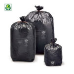 Sac poubelle conomique 20l noir en plastique 60% recycl - lot de 500