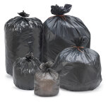 Sac poubelle conomique 50l - noir - lot de 500