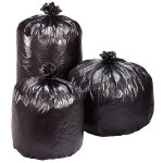 Sac poubelle conomique 50l - gris - lot de 100