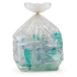 Sac poubelle recyclé 130l transparent - lot de 200 Sac poubelle recyclé 130l transparent - lot de 200