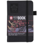 Sakura carnet de croquis, 210 x 297 mm, noir