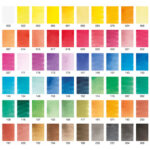 Sakura peinture aquarelle koi water colors studio, set 60