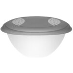 Saladier 'sandra', avec couvercle, 6, 0 litres, gris