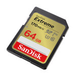 Sandisk extreme - carte mmoire 64 go - mmoire flash sdxc uhs - i - u3 - classe c10 - v30