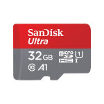Sandisk ultra, 32 go, microsdhc, classe 10, 120 mo / s, class 1 (u1), gris, rouge sdsqua4 - 032g - gn6ma ...