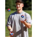 Balle de jonglage, set de 3, rouge / bleu
