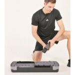 Stepper de fitness, bleu / gris