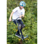 Trottinette stunt scooter kickless forest