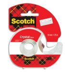 Scotch ruban adhsif crystal transparent 19mmx25m, sur dvidoir