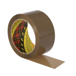 Scotch ruban adhsif d'emballage 371 en polypropylne 28 microns - 50 mm x 66 m - havane