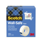 Scotch ruban adhesif repositionnable magic 19 mm x 33 m - rouleau wall - safe tape