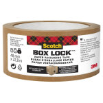 Scotch ruban d'emballage papier box lock - rouleau adhsif - 48 mm x 22, 8 m - marron