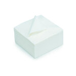 Serviettes de table jetables double paisseur gaufres 33 x 33 cm - blanc - lot de 100