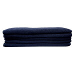 Serviette de toilette coton bleues 50 x 220 cm, lot de 5