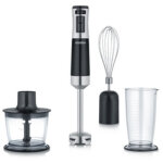 Severin mixeur plongeant sm 3772, 600 watts, inox / noir