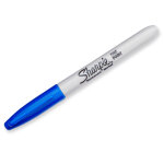 Sharpie fine marqueur permanent pointe ogive 0, 9 mm bleu Sharpie fine marqueur permanent pointe ogive 0, 9 mm bleu
