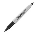 Sharpie marqueur double pointe - fine 0, 9 et ultra - fine 0, 5 - encre permanente - noir Sharpie marqueur double pointe - fine 0, 9 et ultra - fine 0, 5 - encre permanente - noir
