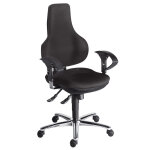 Sige de bureau ergonomique ergo point tissu noir hauteur rglable - accoudoirs dossier appuie - tte ...
