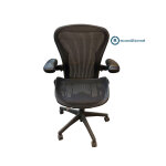 Si�ge de bureau ergonomique herman miller aeron carbon reconditionn� - assise et dossier en maille - ...