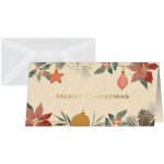 Sigel carte de no�l 'christmas art', format long (2 / 3 a4)