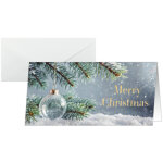 Carte de no�l 'snow idyll', format long