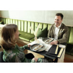 Sigel chemise pour menu avec srigraphie, a5, gris fonc