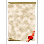 Sigel papier design, a4, 185 g / m2, motif 'parchemin'
