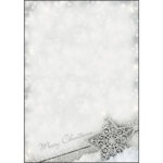 Papier � motif de no�l 'chalet style', a4