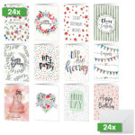 Sigel set de cartes d'anniversaire 'colorful birthday fun'