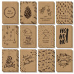 Set de cartes postales de no�l 'natural christmas', a6