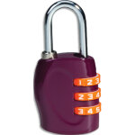 Sign carpentras sign cadenas de couleur à combinaison 3 chiffres sign coloris violet Sign carpentras sign cadenas de couleur à combinaison 3 chiffres sign coloris violet