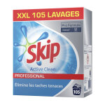 Skip lessive en poudre skip active clean professional 105 lavages