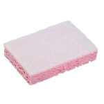 Spontex eponge grattante basic double face sponrex 31 recycl�e - doux - tampon rose et blanc - lot de ...