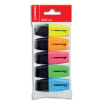 Stabilo boss mini surligneur pointe biseautée - lot de 5 mini - surligneurs - coloris assortis Stabilo boss mini surligneur pointe biseautée - lot de 5 mini - surligneurs - coloris assortis