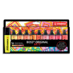 Stabilo boss original arty surligneur pointe biseaute etui de 10 surligneurs - couleurs chaudes