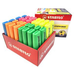 Stabilo boss original boite de 32 surligneurs probox - big boss - ensemble de 5 coloris assortis fluos ...