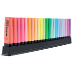 Stabilo boss original surligneurs arty pointe biseaute 2 et 5 mm - set de bureau de 23 coloris assortis ...