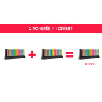 Stabilo boss original - surligneur pointe biseaut�e 2 et 5 mm - set de bureau de 15 coloris assortis ...