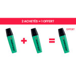 Stabilo boss original surligneur pointe biseaut�e 2 et 5 mm - turquoise - offre 2 achet�s = 1 offert